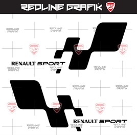 Renault Yan Arka Kapı Sport Sticker